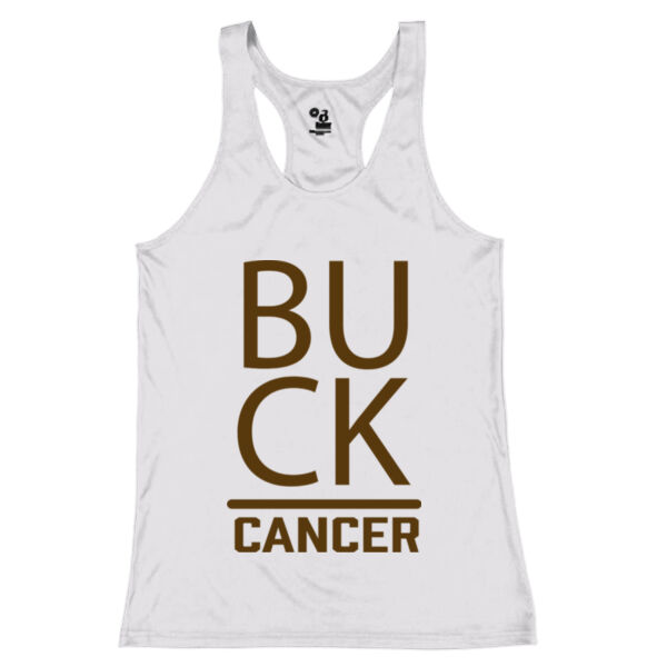 Buck Cancer D3 - Girls’ B-Core Racerback Tank Top Thumbnail