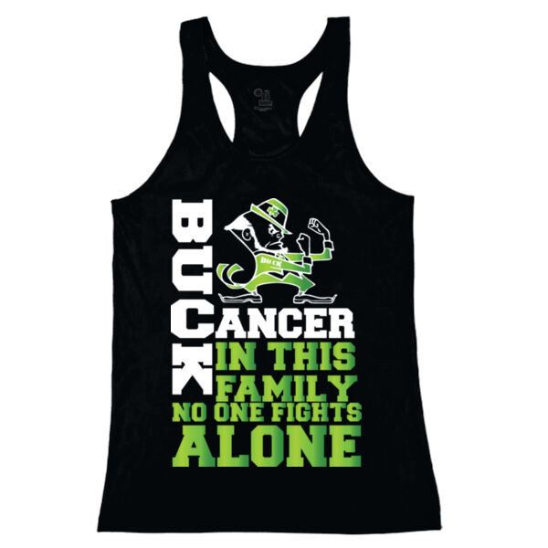 Irish Man Buck Cancer - Girls’ B-Core Racerback Tank Top Thumbnail